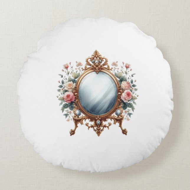 mirror round cushion (Front)