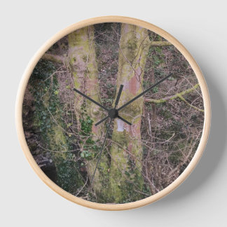 Mirror Trees Wall Clock