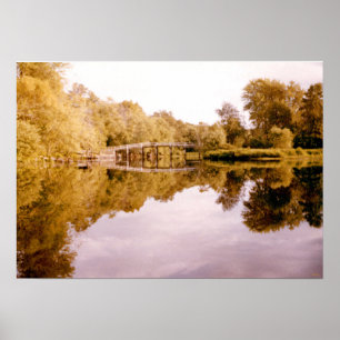 Mirrored Bridge Poster