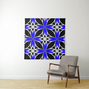 Mirrored Celtic ( Blue Invert ) Tapestry