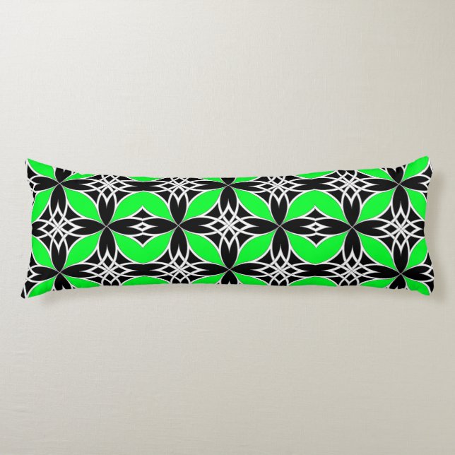 Mirrored Celtic ( Flutterby Green ) Body Cushion (Front)