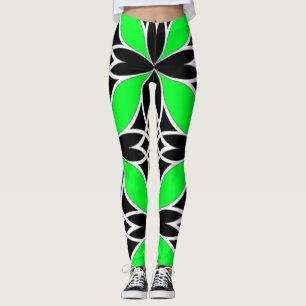 Mirrored Celtic ( Flutterby Green ) Leggings