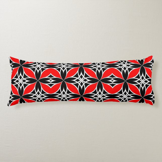 Mirrored Celtic ( Flutterby Red ) Body Cushion (Front)