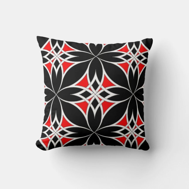 Mirrored Celtic ( Red ) Cushion (Front)