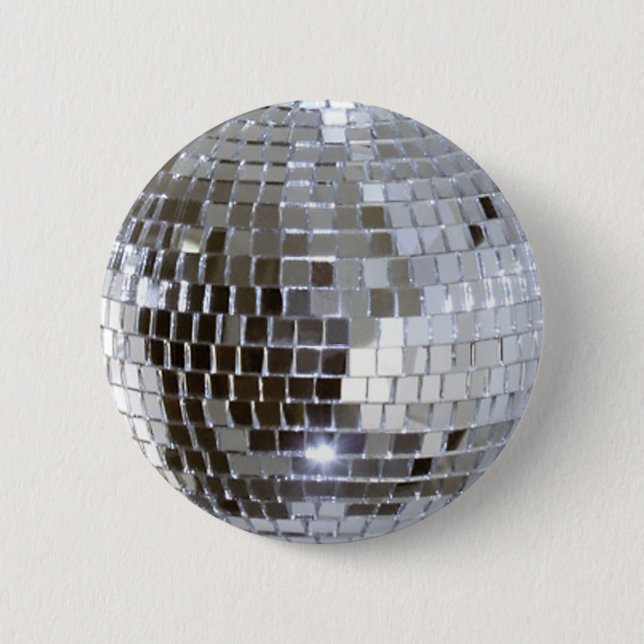 Mirrored Disco Ball 1 6 Cm Round Badge (Front)
