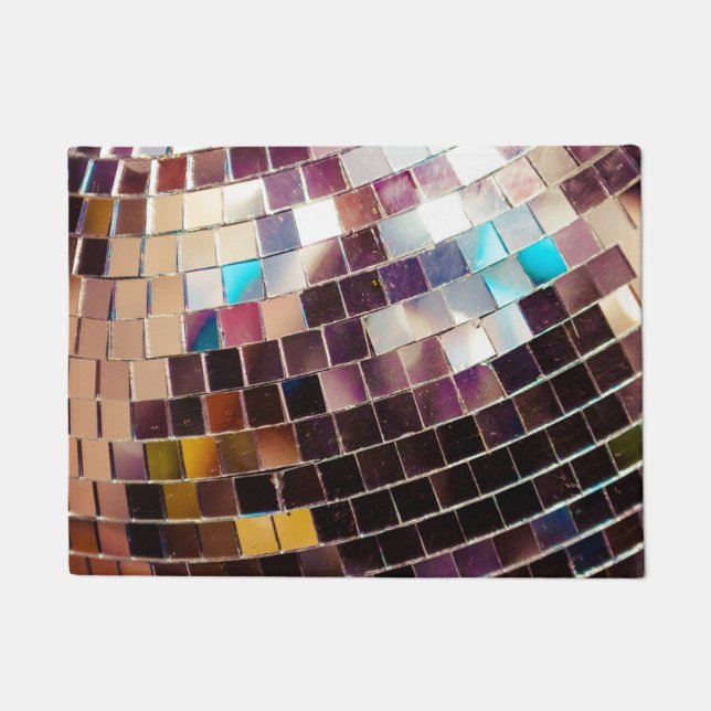 Mirrored Disco Ball Doormat (Front)