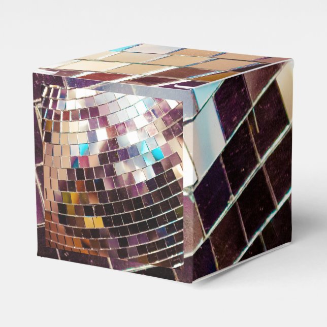 Mirrored Disco Ball Favour Box (Front Side)