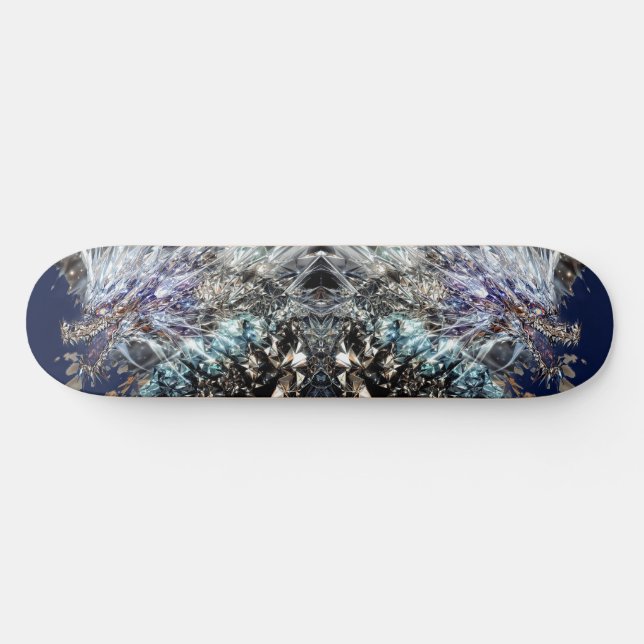 Mirrored Dragon Reflection Skateboard (Horz)