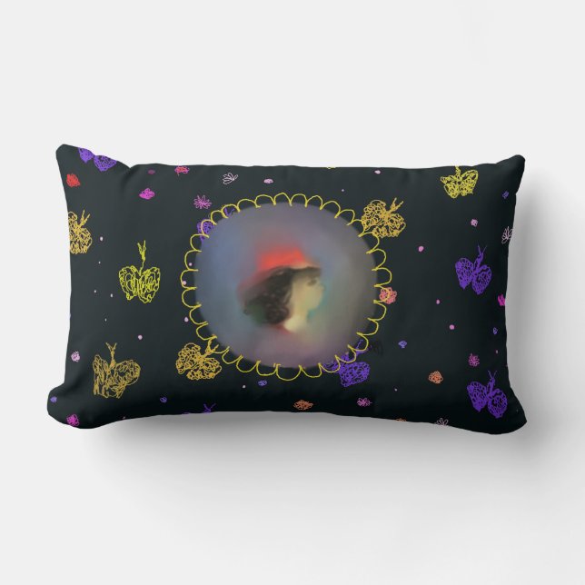 Mirrored dreams lumbar cushion (Front)