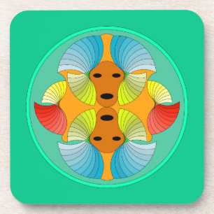 Mirrored Faces Coasters