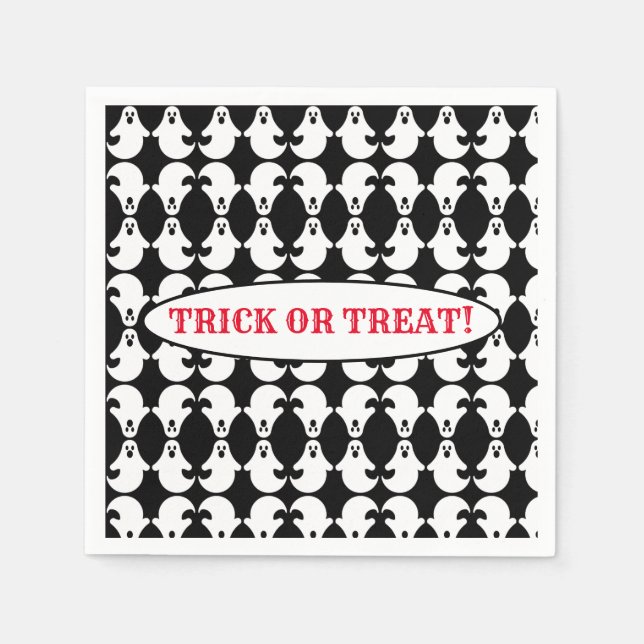 Mirrored Ghost Pattern Napkins (Front)