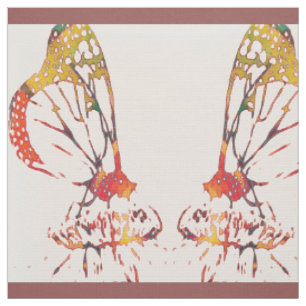 Mirrored Monarchs Fabric