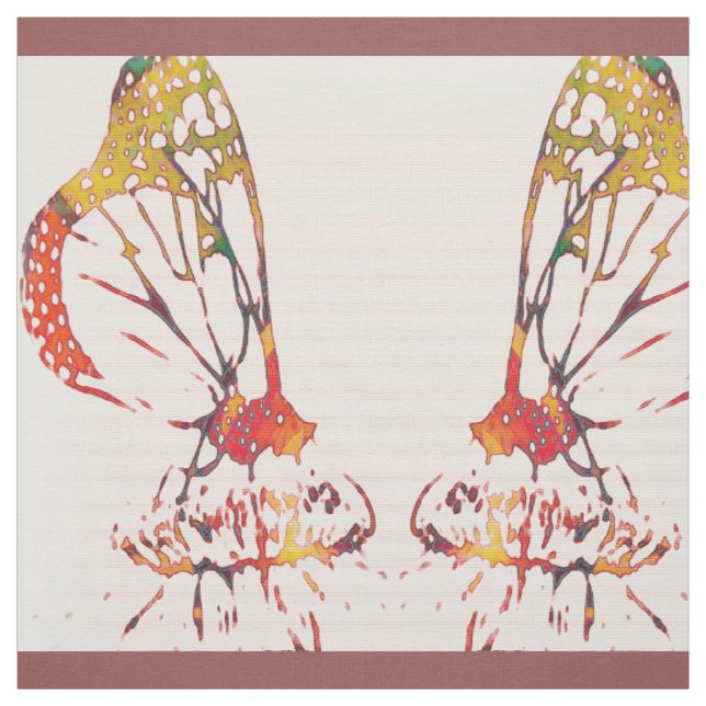 Mirrored Monarchs Fabric (Swatch)