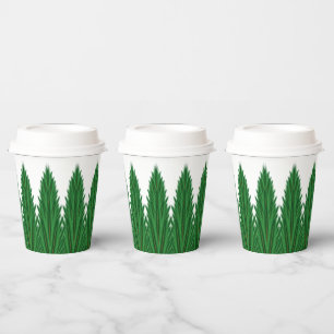 Mirrored Pines Paper Cups