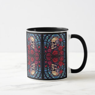 Mirrored Skulls & Roses V2 Coffee Mug