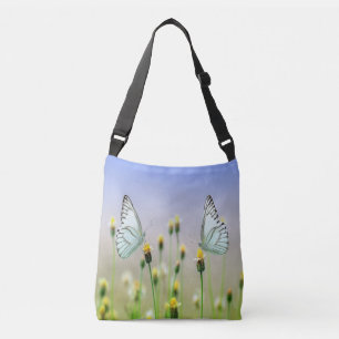 Mirrored Springtime Butterflies Crossbody Bag