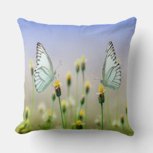 Mirrored Springtime Butterflies Cushion