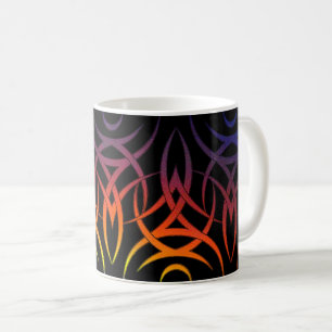 Mirrored Tribal ( Rainbow ) Coffee Mug