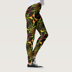 Mirroring, colourful spider legs and tentacles leggings