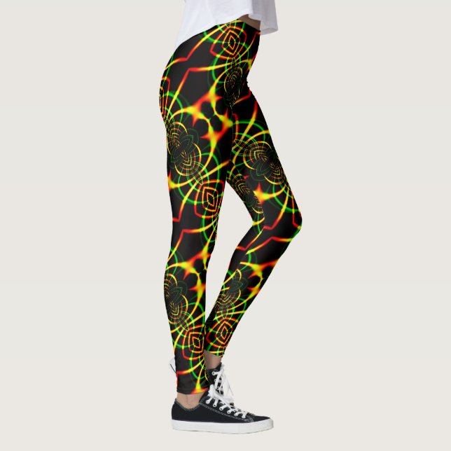 Mirroring, colourful spider legs and tentacles leggings (Right)