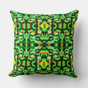 Mirroring of clear green matte and gold cushion
