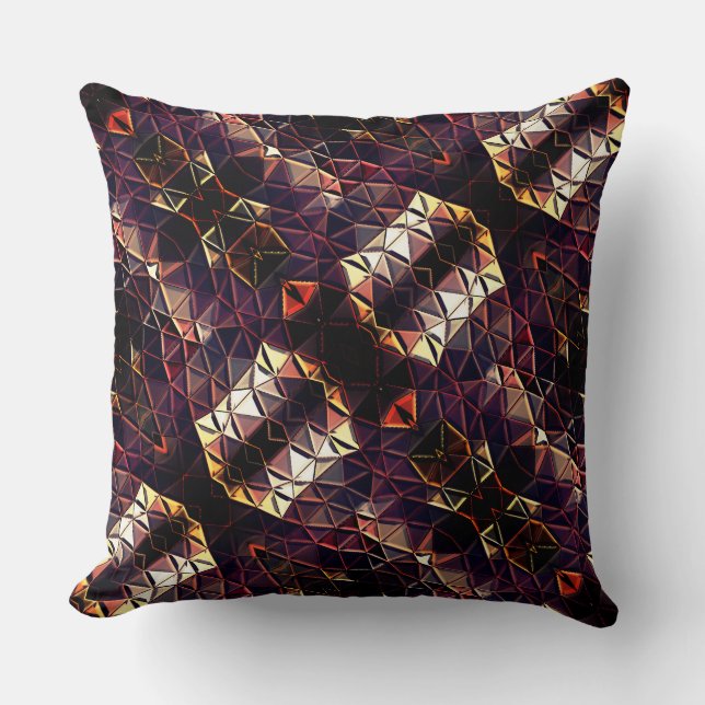 Mirroring of triangles generating strange shapes   cushion (Front)