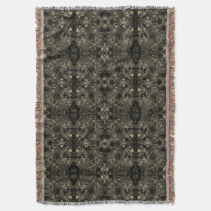 Mirroring that feels velvety, classic beige shades throw blanket