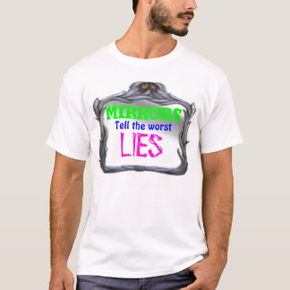 Mirrors tell the worst lies - Pen and ink T-Shirt
