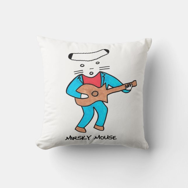 Mirsky Mouse Pillow (Front)