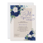 Mis Quince Anos Royal Blue Navy Floral Quinceanera