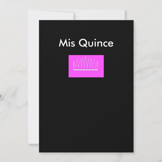 Mis Quince Invitation (Front)