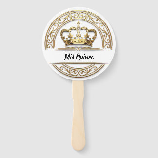 Mis Quince Luxury Gold Collection Hand Fan