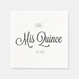 Mis Quince party Customise Napkin