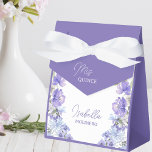 Mis Quince Purple Peri Floral Quinceanera Party Favour Box<br><div class="desc">Purple Floral Quinceanera favour boxes with handwritten script and watercolor flowers in shades of purple lilace lavender blue. Please browse my Purple Peri Floral collection for co-ordinating invitations,  stationery and day-of-event decor or,  message me to create the templates you need.</div>