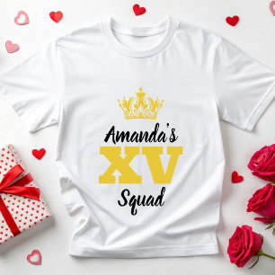 Mis Quince Squad Quinceanera 20th 30th 40 Birthday T-Shirt