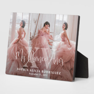 Mis XV Años Quinceañera 3 Photo Collage Birthday Plaque