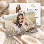 Mis XV Modern Quinceañera 2 Photo 15th Birthday Save The Date<br><div class="desc">Share the joyful news of an upcoming Quinceañera celebration with chic modern 2 photo save the date invitations. The pictures and all wording on this template are simple to personalise. The colours and font styles can be easily customised with the Zazzle Design Editor tool. The unique minimalist overlay design features...</div>
