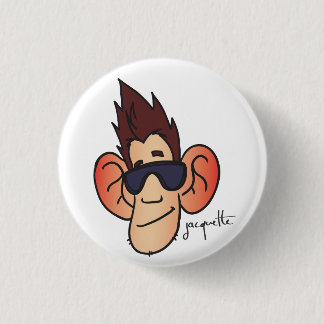 misadventure jacquette bling bling 3 cm round badge