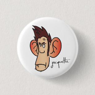 misadventure rageux jacquette 3 cm round badge