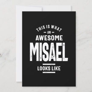 Misael Personalised Name Birthday Invitation