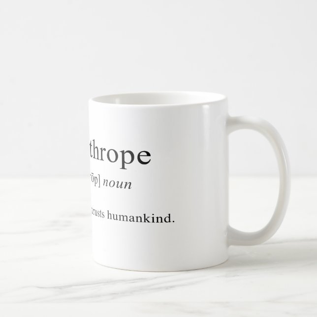Misanthrope [Definition] Coffee Mug (Right)
