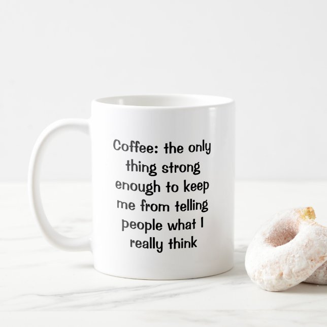 Misanthropic Coffee Lover Mug (With Donut)