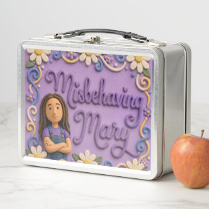 Misbehaving Mary Metal Lunch Box