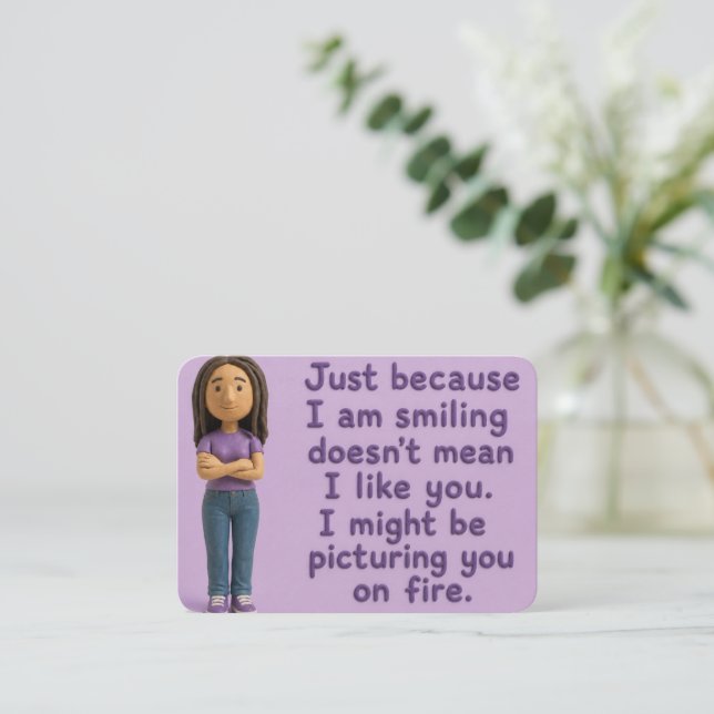 Misbehaving Mary Place Card (Standing Front)