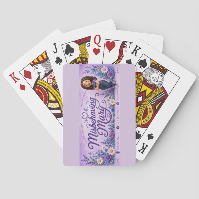 Misbehaving Mary Playing Cards (Back)