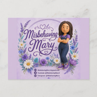 Misbehaving Mary Postcard