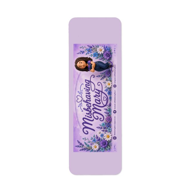 Misbehaving Mary return address labels (Front)