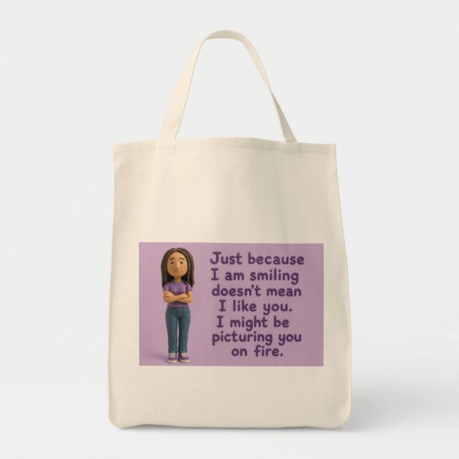 Misbehaving Mary Shopping Tote Bag (Front)
