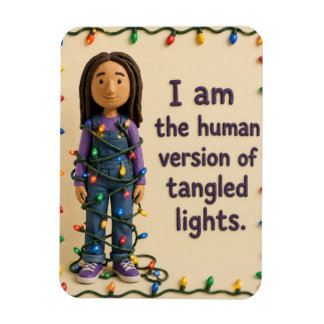 Misbehaving Mary Tangled Lights Magnet