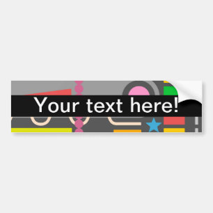 Misc shapes bumper sticker